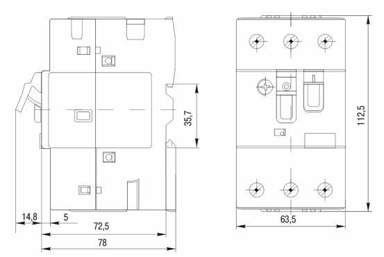 пускатель ручной кнопочный прк64-63 in=64a ir=40-63a 660в iek
