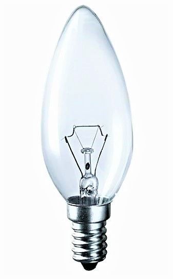 Лампа накаливания ДС 60Вт свеча Е14