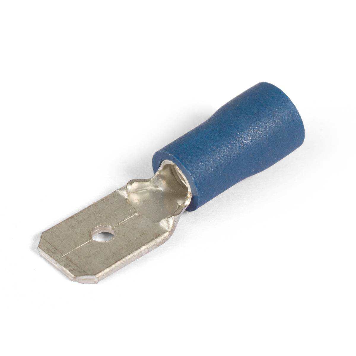 Разъём РПИ-П 2,5–(6,3) синий (™КВТ) упак.100шт.
