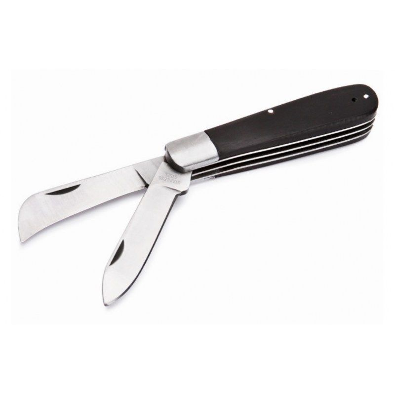 Нож НМ-07 монтёрский, прямое и изогнутое лезвие (™КВТ) 