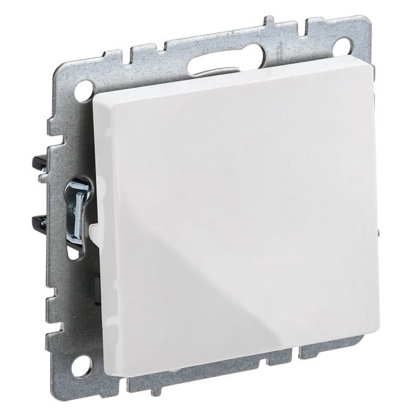 brite выключатель 1-клавишный проходной 10а вс10-1-6-брб бел. iek