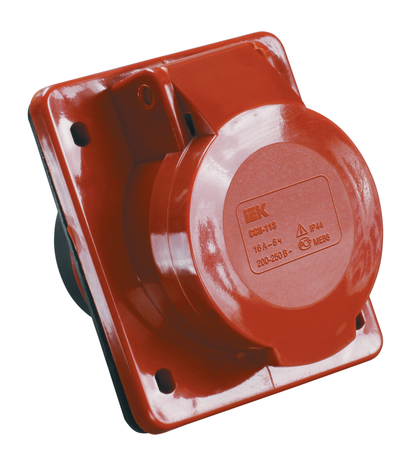 розетка встраиваемая сси-414 3р+е 16а 380-415в ip44 iek 