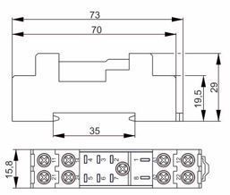 розетка ors-g-1-2 для реле ogr-1 2c oni 