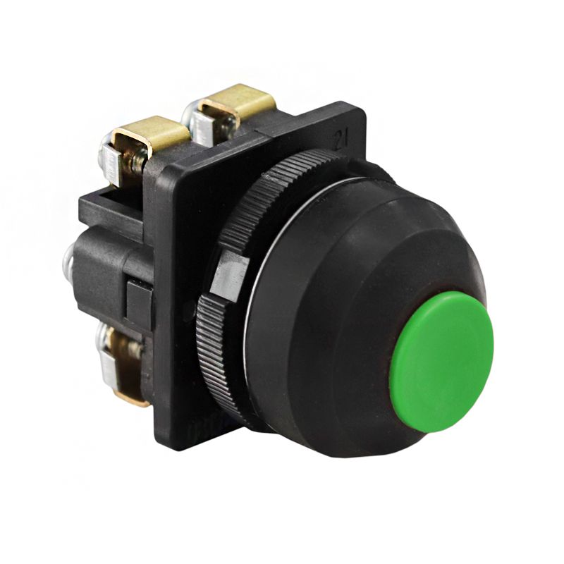 кнопка ке-081/2 зелёная 1з+1р ip54