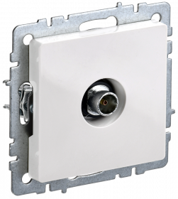 brite розетка tv оконечная ртв11-0-брб белый iek