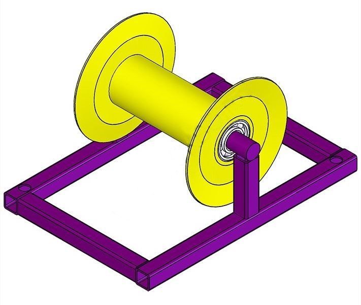 ролик для прокладки кабеля  рпк 150э  прямой 