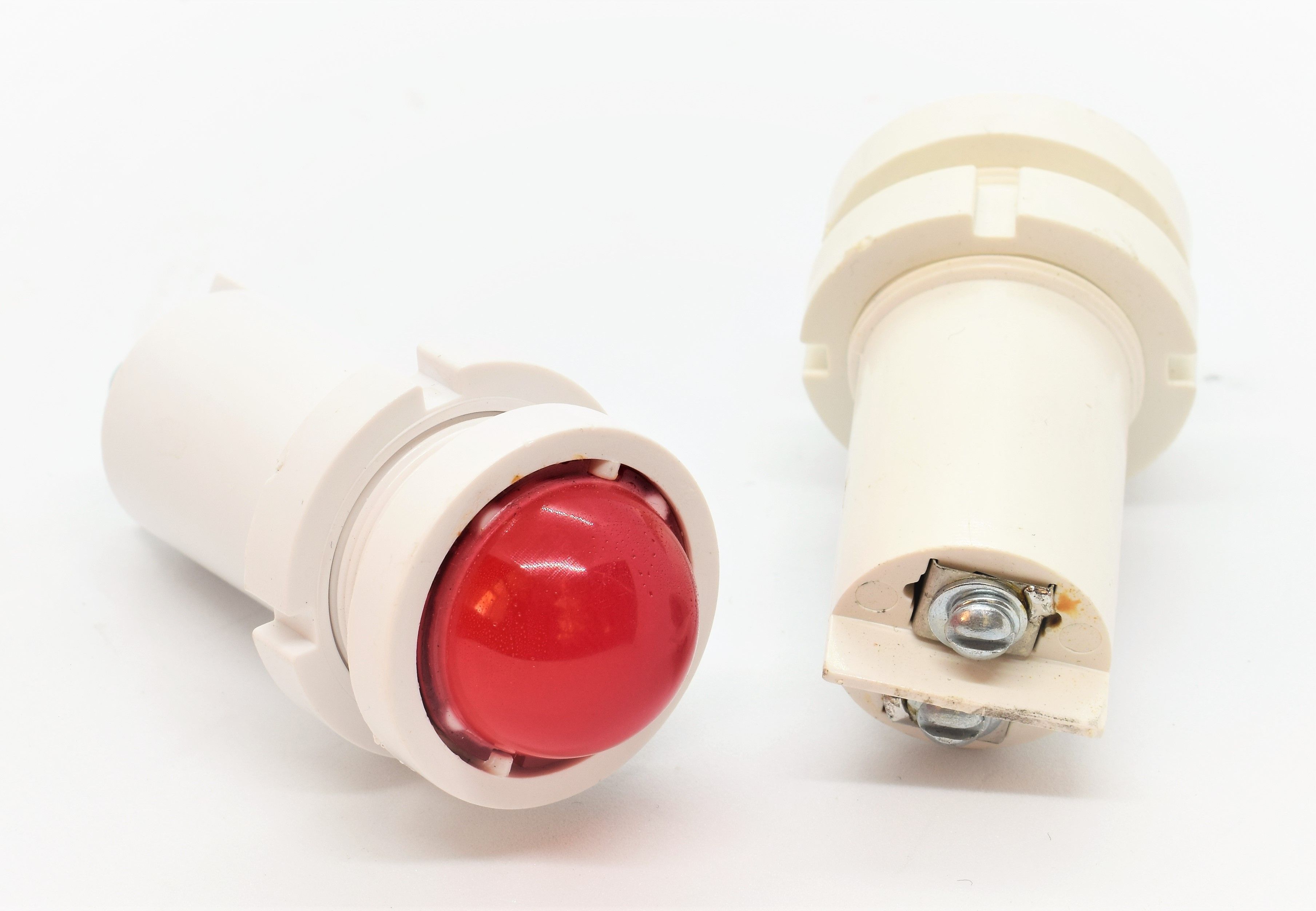 Светодиодная коммутаторная лампа СКЛ-14А-К-2-24 красная, М22