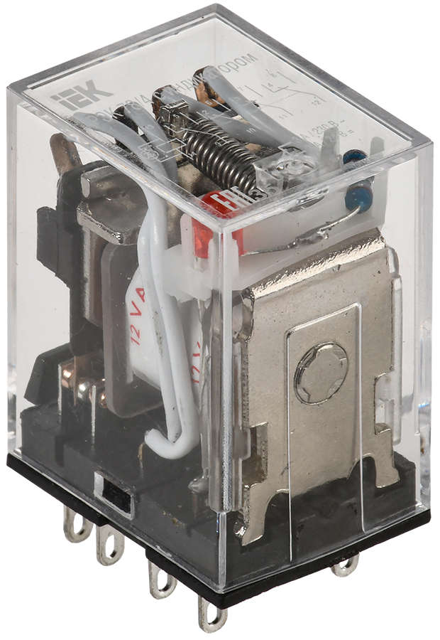 реле промежуточное рэк78/4(my4) с индикацией 3а 230в аc iek 