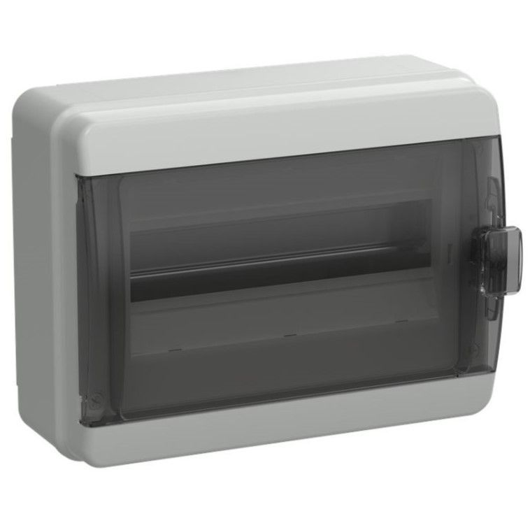 tekfor корпус пластиковый кмпн-12 ip65 черная прозрачная дверь iek
