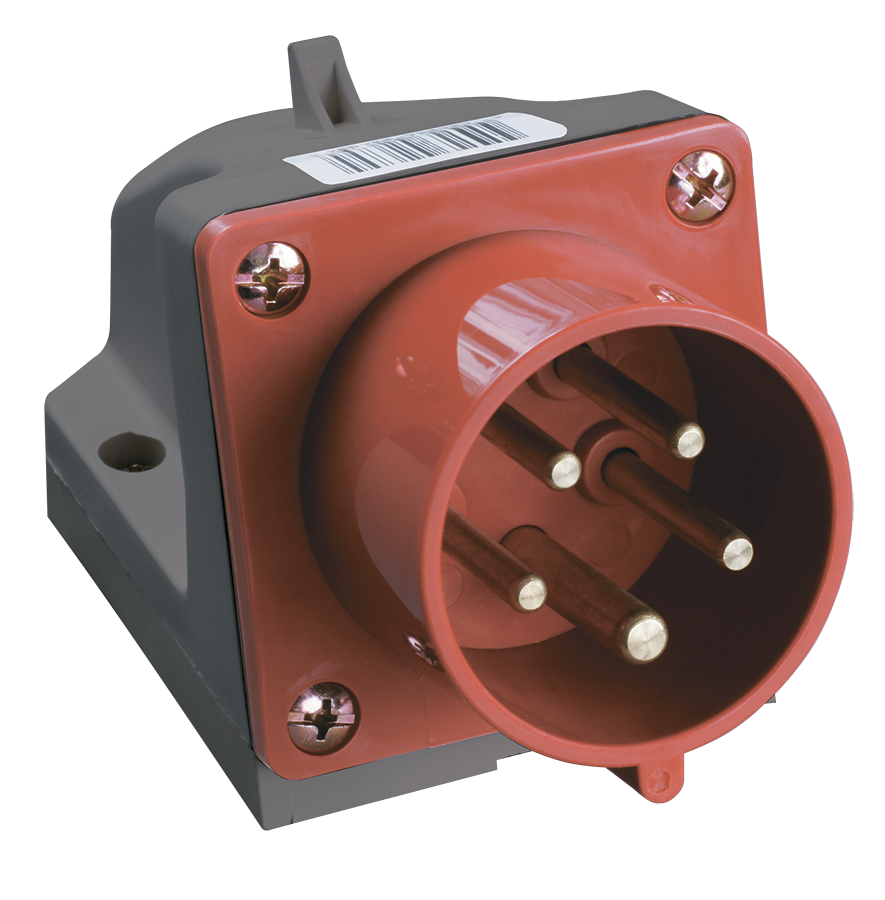 вилка стационарная сси-515 16а 3р+ре+n 380-415в ip44 iek 