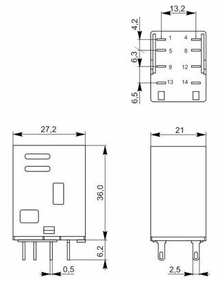 реле интерфейсное orm-1 2c 24в dc со светодиодом и тестовой кнопкой oni 
