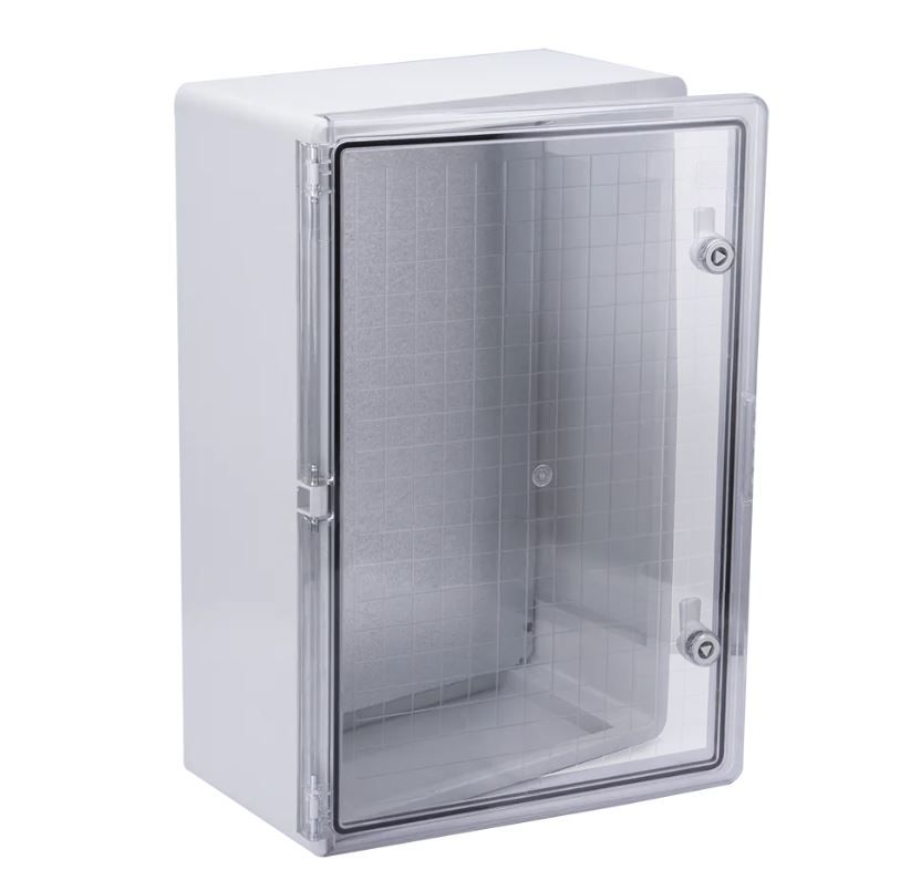 корпус пластиковый щмпп 600х400х200мм прозрачная дверь ухл1 ip65 iek 