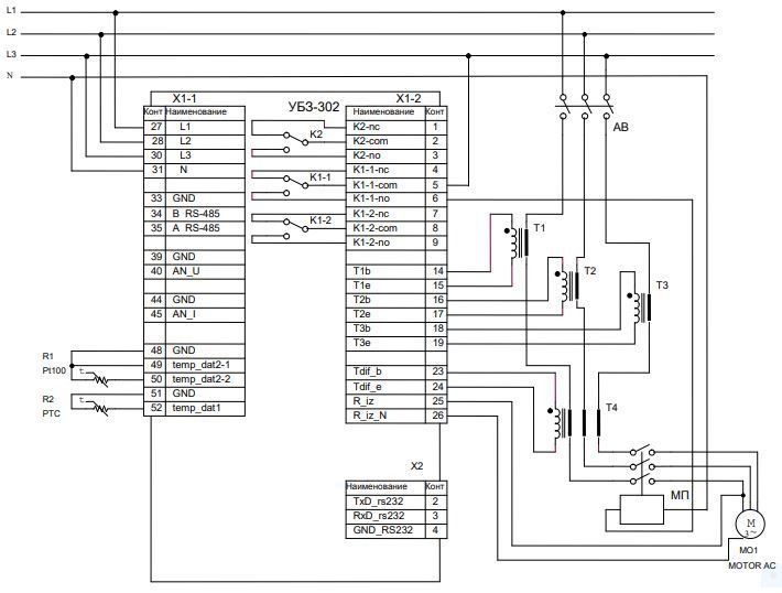 универсальный блок защиты убз-302 (новатек-электро) 