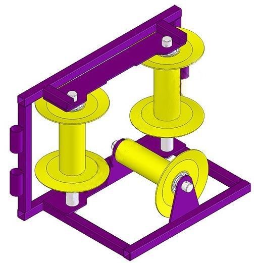 ролик для прокладки кабеля рпк зум (угловой модульный) 