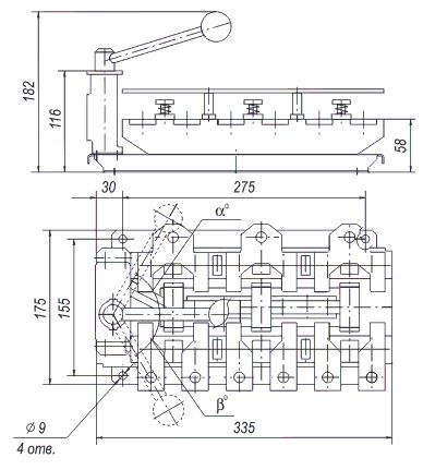 переключатель вд1-3551п  250а  правый (электродеталь)