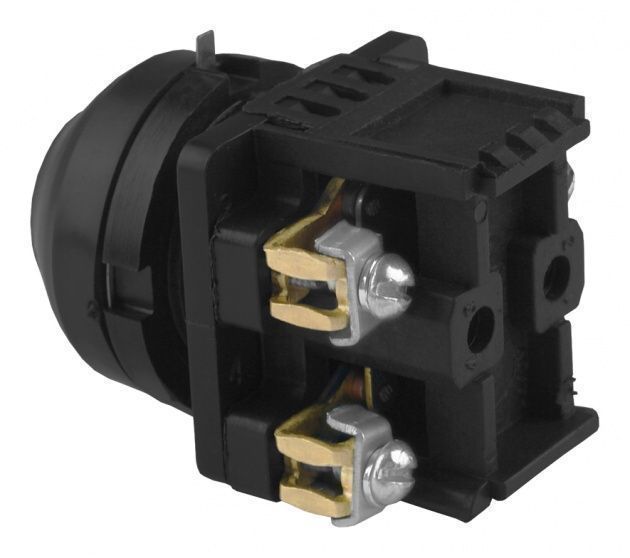 кнопка ке-081/1 чёрная 2з (2но) ip54