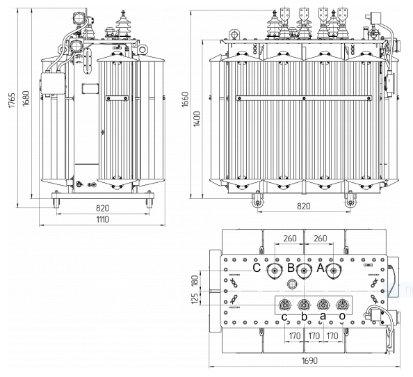 трансформатор тмг-1000/6-ухл1  6/0,4 кв  д/yн-11  алттранс  2023г