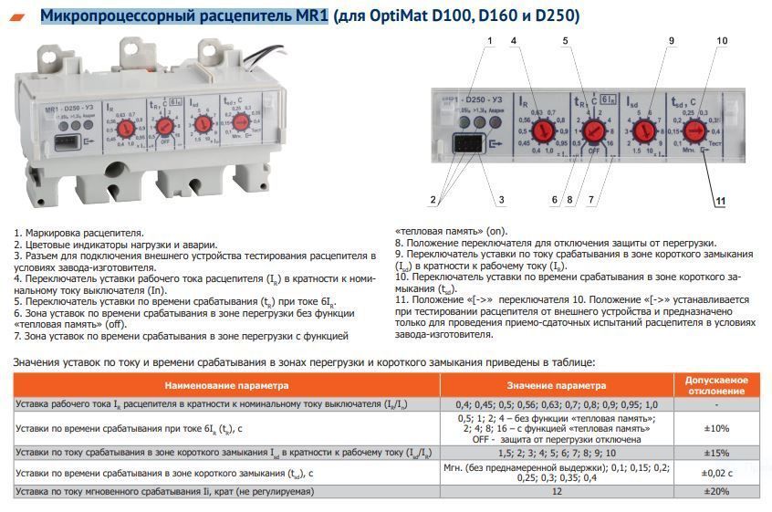 выключатель автоматический optimat d250h-mr1-у3 (keaz)