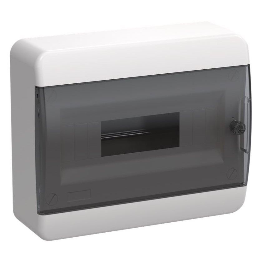 tekfor корпус пластиковый щрн-п-12 ip41 черная прозрачная дверь iek