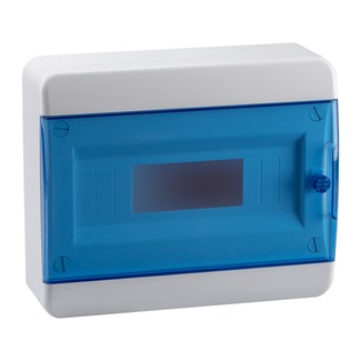 Бокс OptiBox P-BNS-2-12-IP41 12 модулей навесн.,прозрачная синяя дверца (290х240х102) (KEAZ)
