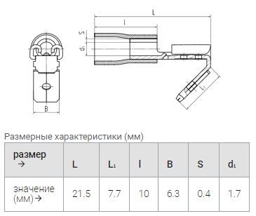 разъём рпи-о 1,5 (6,3) упак.100шт.