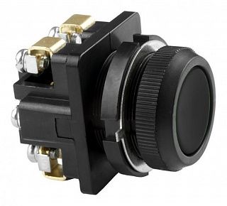 кнопка ке-011/2 черная 1з+1р ip40