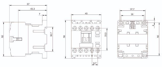 миниконтактор мки-10611 6а 230в/ас3 1н3 iek