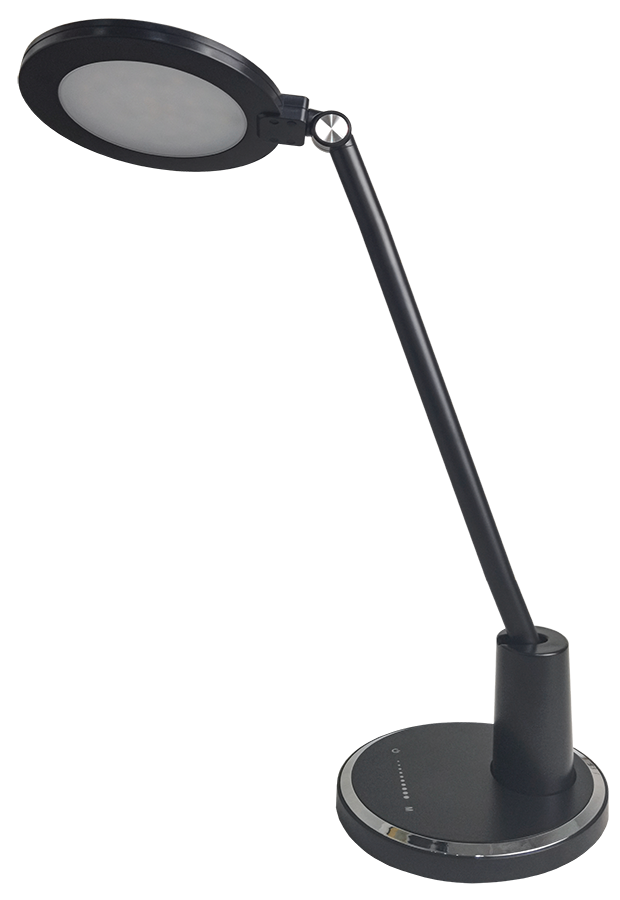 Светильник светодиодный настольный 2019 10Вт на подставке диммер черный IEK