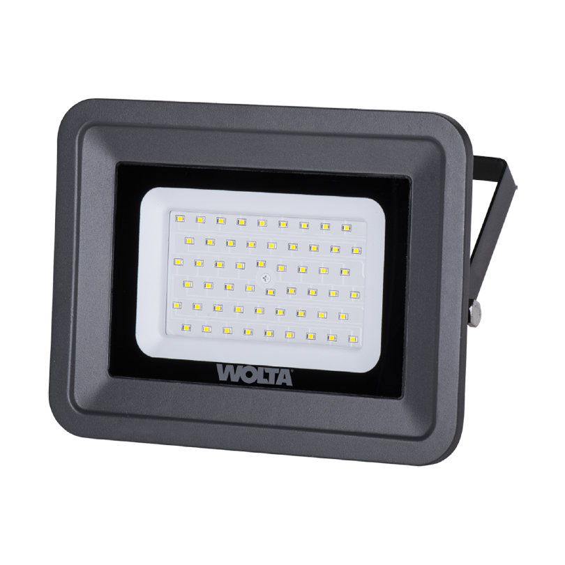 прожектор светодиодный wolta wfl- 50w/06 серый 50вт 5700к ip65 4500лм