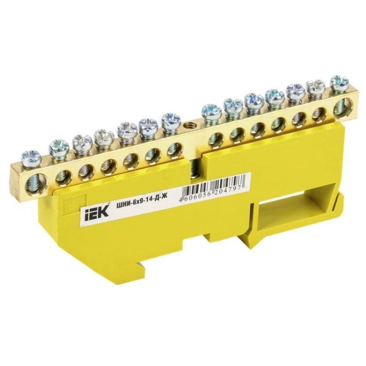шина pe "земля" на din-изол шни-6х9-14-д-ж iek 