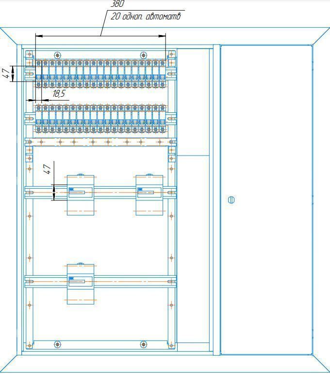 корпус металлический щэ-3-1 36 ухл3 ip31 iek 