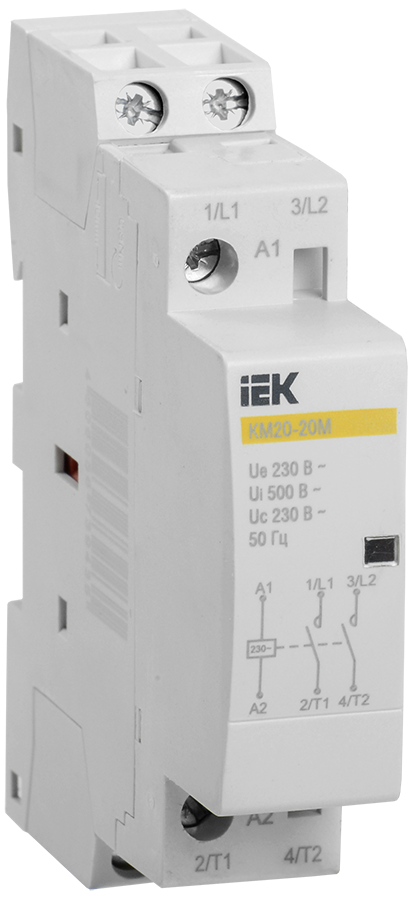 контактор модульный км20-20м ac iek