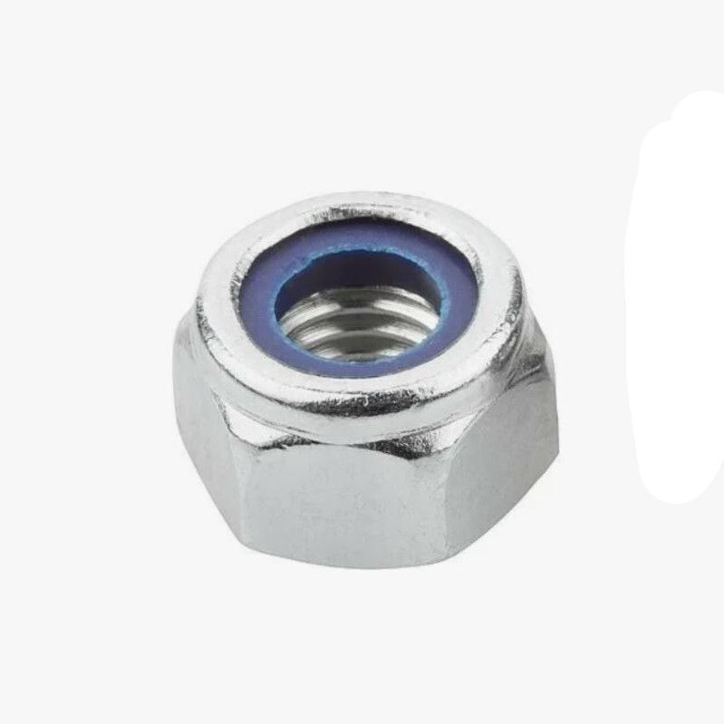 гайка шестигранная м 8 с нейлоновой вставкой 