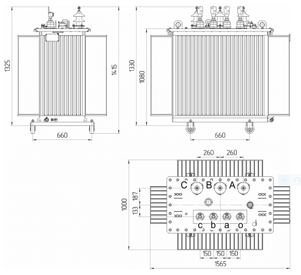 трансформатор тмг-630/10-ухл1  10/0,4 кв  д/yн-11  алттранс  2025г