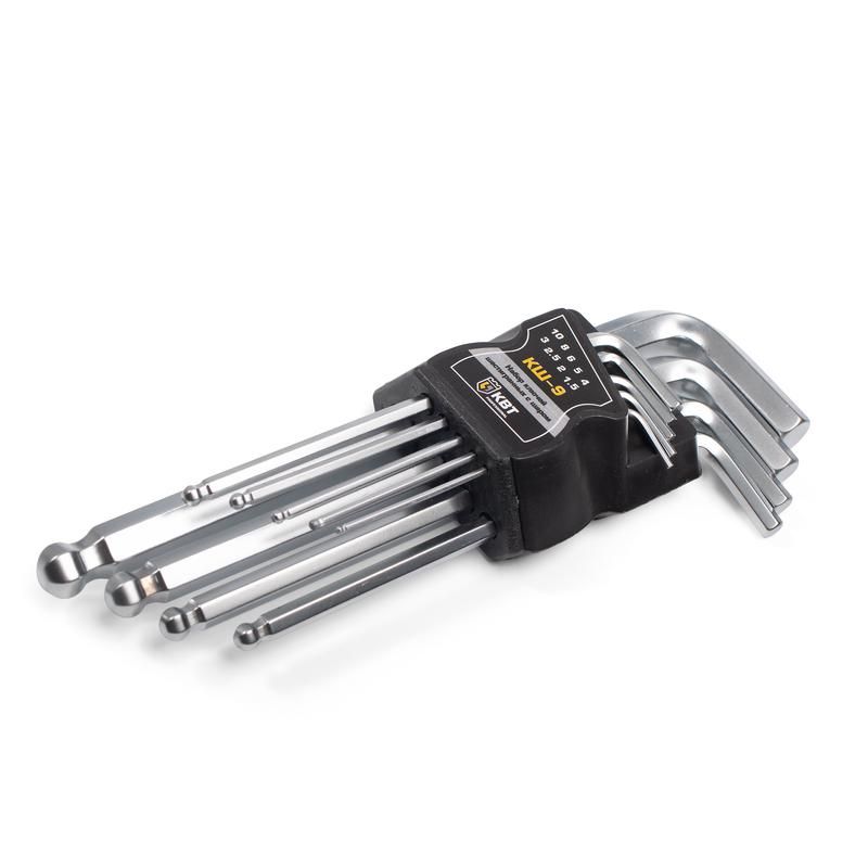 набор шестигранных ключей с шаром кш-9 серия kbt-professional 