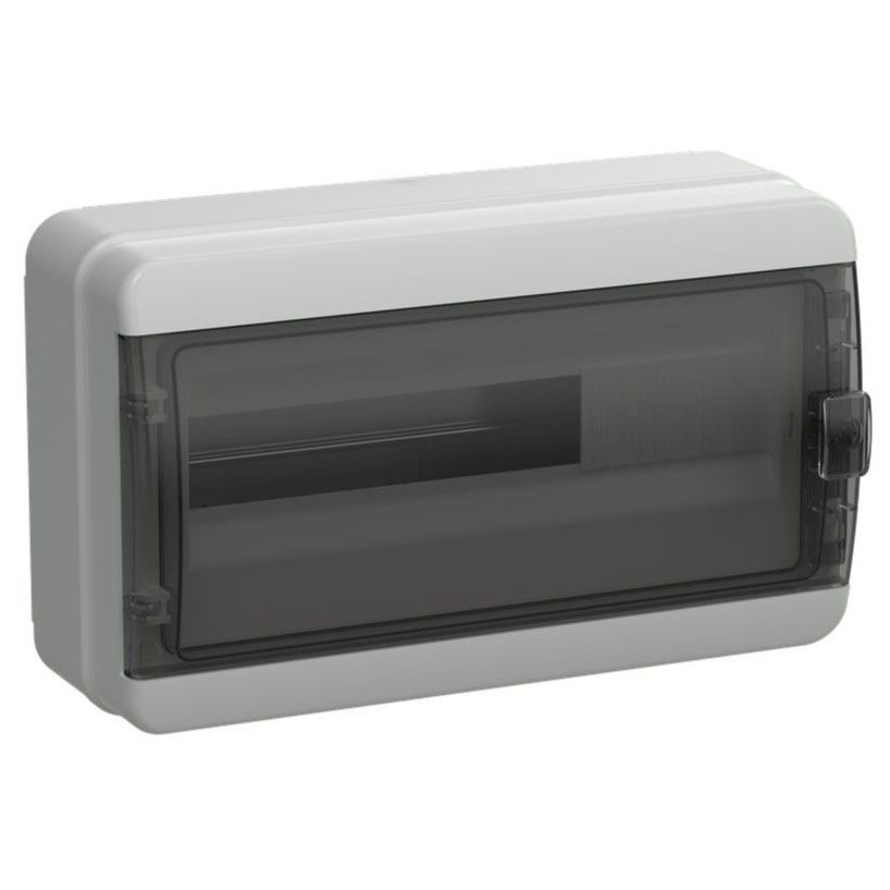 tekfor корпус пластиковый кмпн-18 ip65 черная прозрачная дверь iek