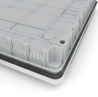 tekfor корпус пластиковый щрв-п-54 ip41 черная прозрачная дверь iek