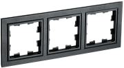 brite рамка 3-местная ру-3-брч черный iek