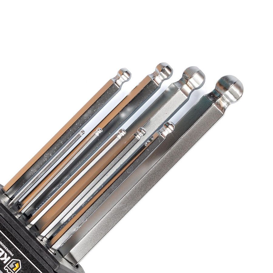 набор шестигранных ключей с шаром кш-9 серия kbt-professional 