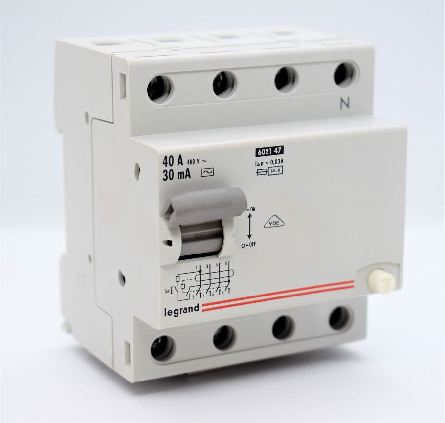 выключатель дифференциальный (узо) lr 4p 40а 30mа legrand