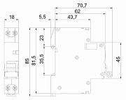 автоматический выключатель дифференциального тока armat авдт b06s 1p+np c20 30ма тип a (18мм) iek