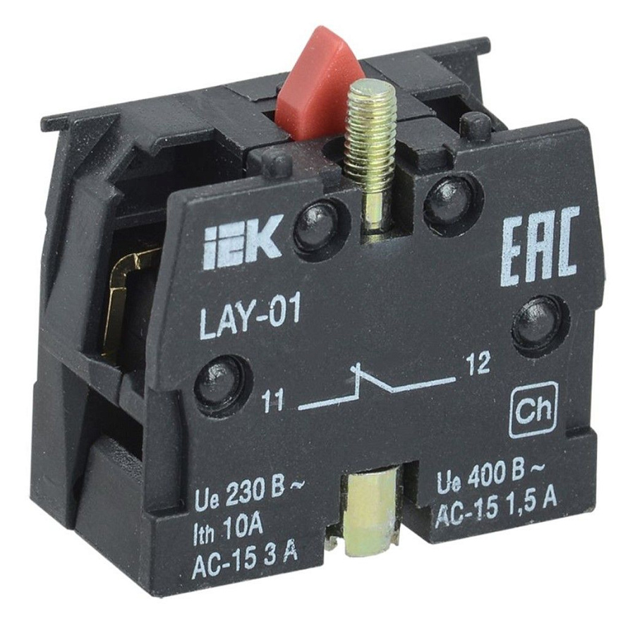 контактный блок 1р (1нз) для серии lay5 иэк красный