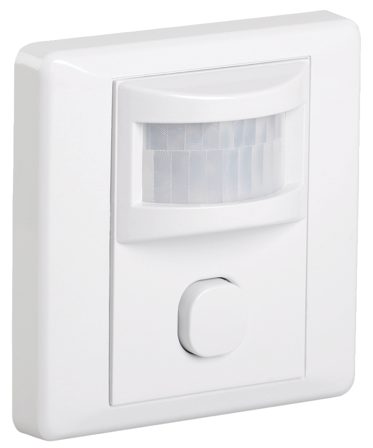 датчик движения дд 029 белый, макс. нагрузка 600вт, угол обзора 120град., дальность 9м, ip20, иэк 