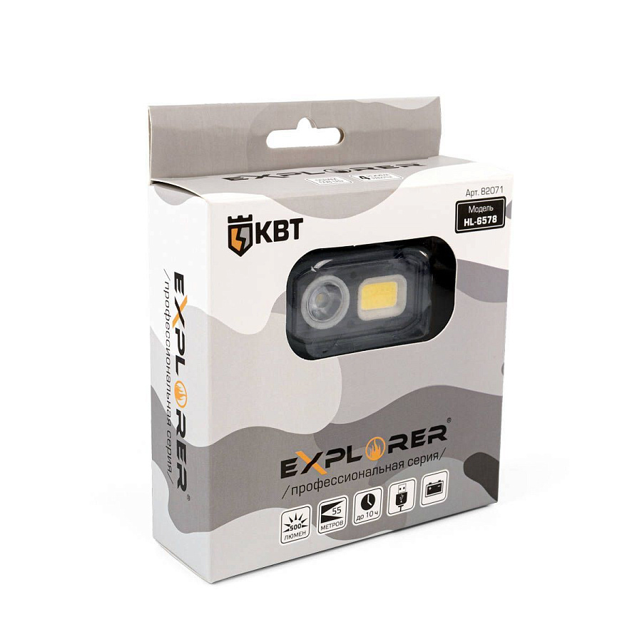 фонарик налобный hl-6578 серия explorer (™квт)