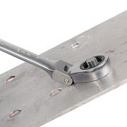 ключ комбинированный трещоточный с шарниром 19мм (квт) 