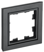 brite рамка 1-местная ру-1-брч черный iek