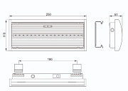 светильник аварийный дпа 5040-3 постоянный 3ч ip54 iek