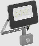 прожектор светодиодный сдо 07-20д с датчиком движения ip54 серый iek