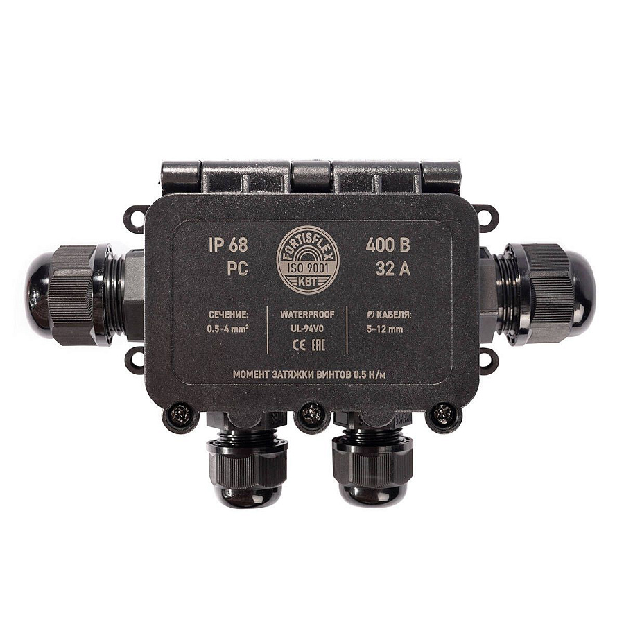 коробка распределительная герметичная 4-х вводная mg box m-4 ip68 (fortisflex)