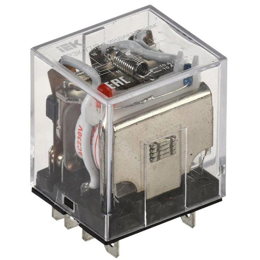 реле промежуточное рэк77/3(ly3) с индикацией 10а 230в ac iek 